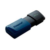 MEMORIA KINGSTON 64GB USB 3.2 GEN 1 ALTA VELOCIDAD / DATATRAVELER EXODIA M AZUL C/TAPA MVIL MEMORIA KINGSTON 64GB USB 3.2 GEN 1 ALTA VELOCIDAD / DATATRAVELER EXODIA M AZUL C/TAPA MVIL